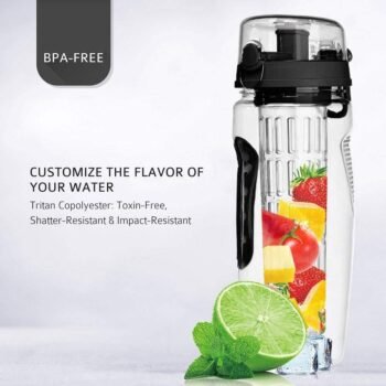 1000ml Water Fruit Bottle With Infuser Juice Shaker
