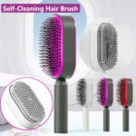 Self Cleaning Hair Brush For Women One-Key Cleaning Hair Loss Airbag Maggage Scalp Comb Anti-Static Hairbrush